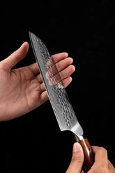 Bravo Series 7 Inch Dmascus Steel Santoku Knife
